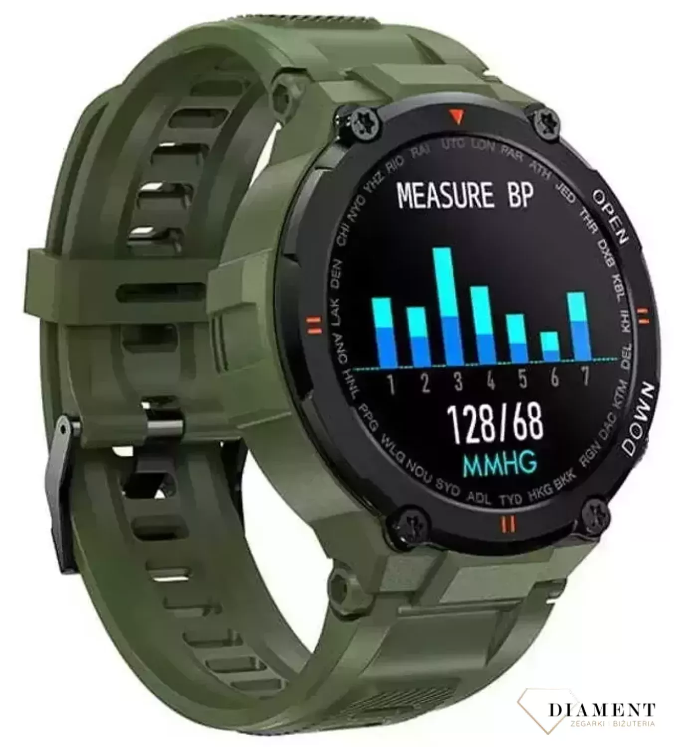 Smartwatch męski na pasku Garett Sport Combat RT zielony (1).webp